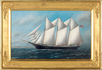 S.F.M. Badger o/c of the 3 Masted Schooner