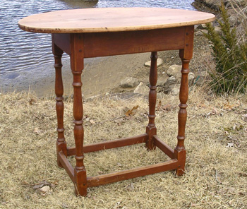 New England Oval Top Tavern Table