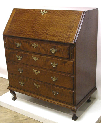 Queen Anne Tiger Maple Desk