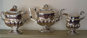 American Silver Tea Service By William Thompson, New York