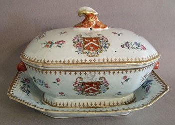 Armorial Soup Tureen and Undertray, Arms of SAYER