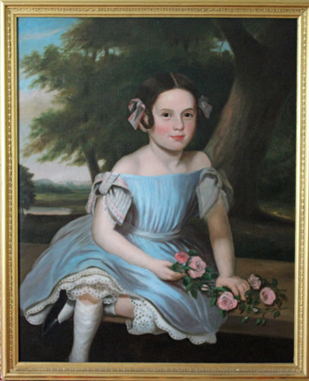 O/C Portrait of a Girl in a Blue Dress