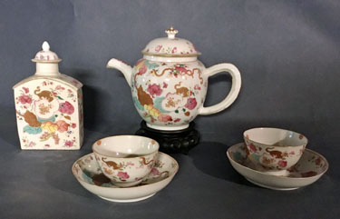 Partial Tobacco Leaf Tea Set