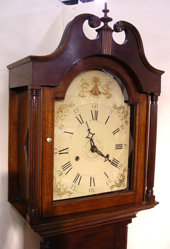 Hopkins and Lewis 8 Day Wooden Works Tall Clock