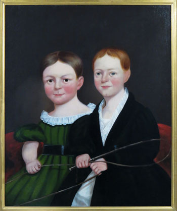 O/C Portrait of Two Young Children from the Norton Family