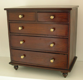 Miniature Mahogany chest of Drawers