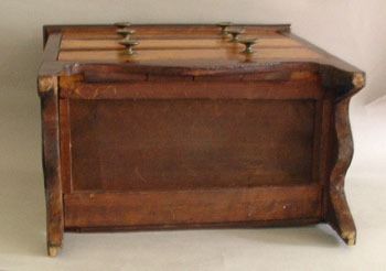 Miniature American Hepplewhite Mahogany and Birdseye Maple Chest