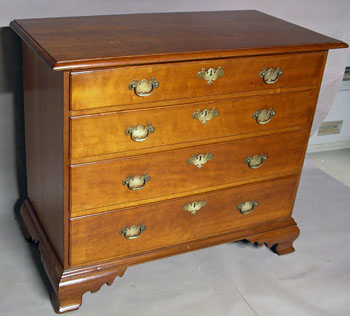 New London County Connecticut Cherry Chest of Drawers