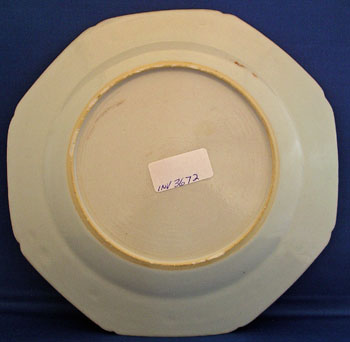Chinese Export Dinner Plate Bearing the Arms of Renny