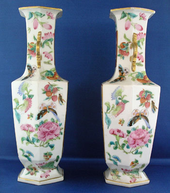 A Fine Pair of Mandarin Vases