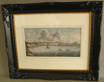 A Set of Three China Trade Port Paintings