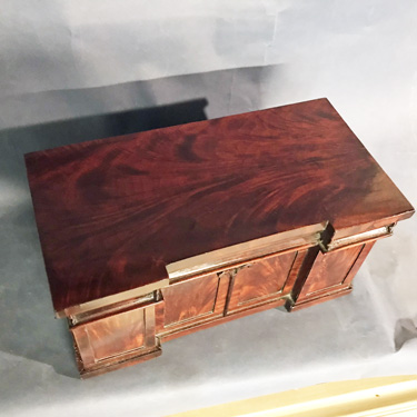 A Rare TEA CADDY in the Form of a Miniature Sideboard