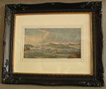 A Set of Three China Trade Port Paintings