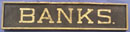 Large BANKS Sign, Perfect for the Antique Bank Collector