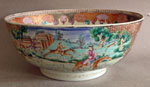 Rare Chinese Export Hunt Bowl