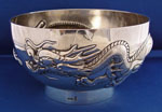 Chinese Silver Dragon Bowl