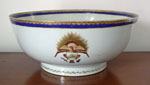 Huge Eagle Decorated Punch Bowl 14 3/4