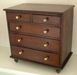 Miniature Mahogany chest of Drawers