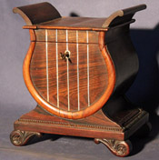 Lyre Shaped Tea Caddy