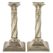 Chinese Paktong Candlesticks