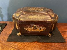 Chinese Lacquerware Tea Caddy