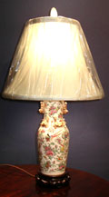 Chinese Export Famille Verte Lamp