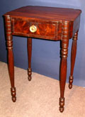 Mahogany One Drawer Octagonal Sheraton Stand